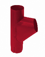 Тройник трубы Grand Line, 90 мм, RAL 3005 вишня