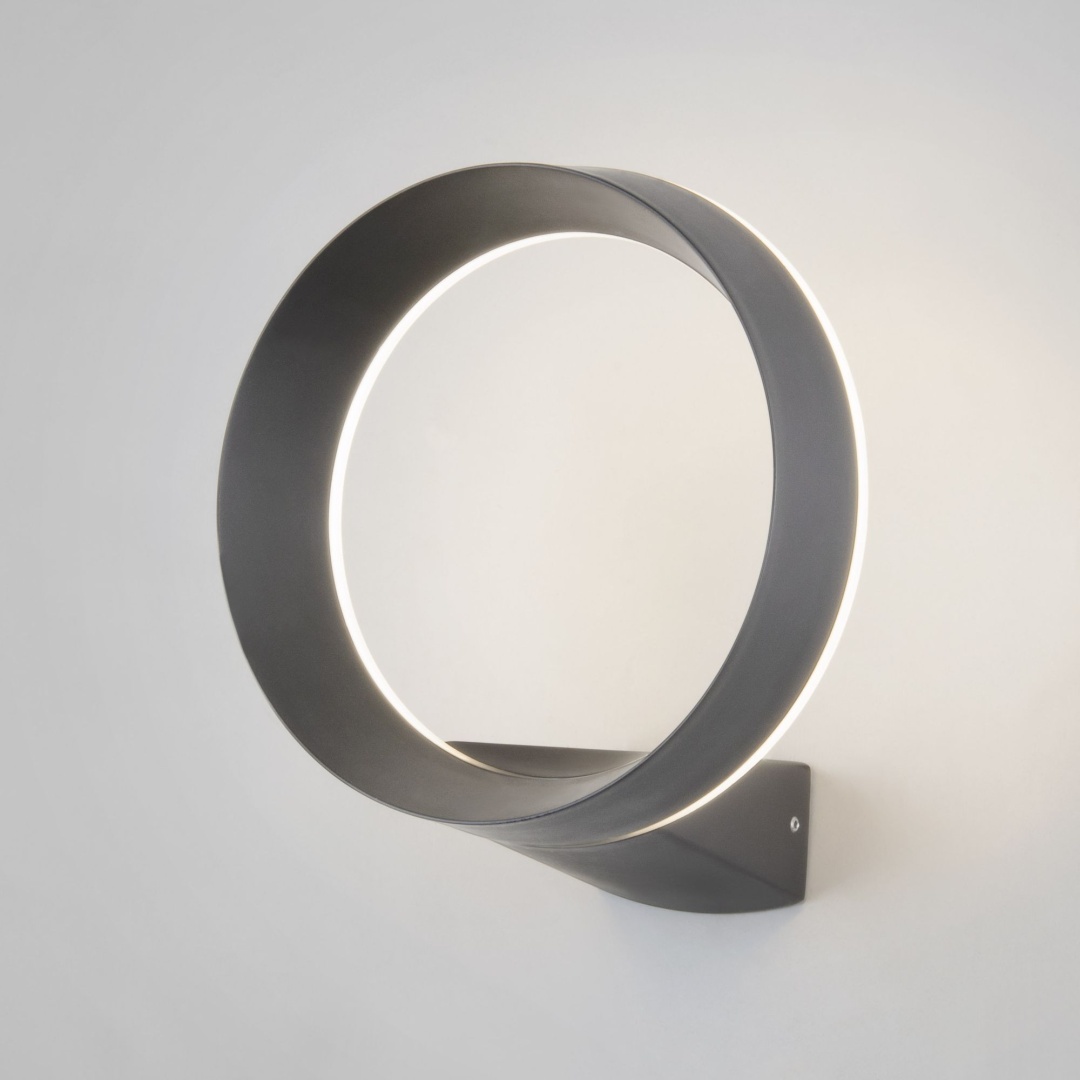 Уличный настенный светодиодный светильник Ring IP54 1710 TECHNO LED серый в строительном магазине