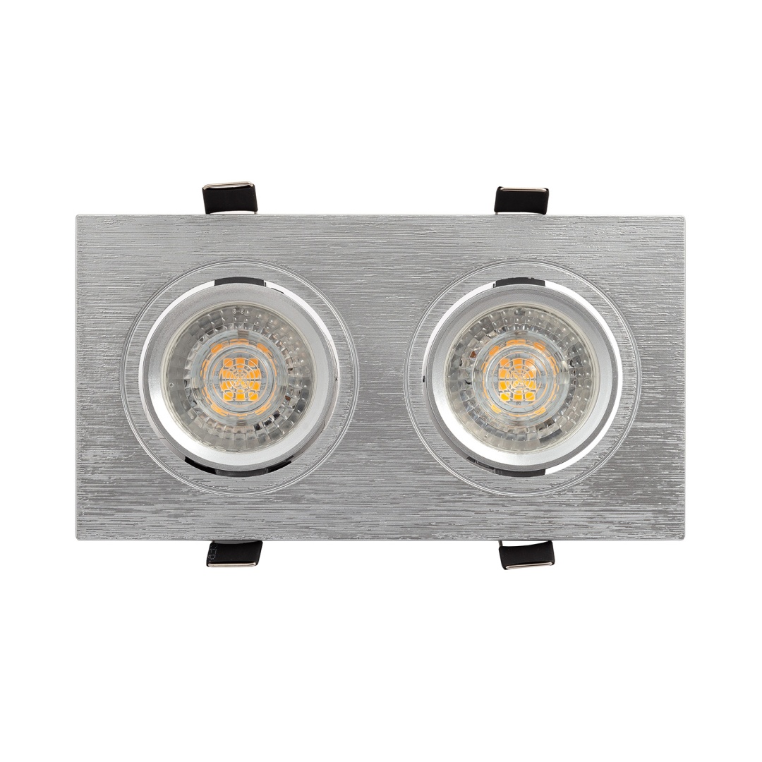 DK3022-CM Встраиваемый светильник, IP 20, 10 Вт, GU5.3, LED, серый, пластик в строительном магазине