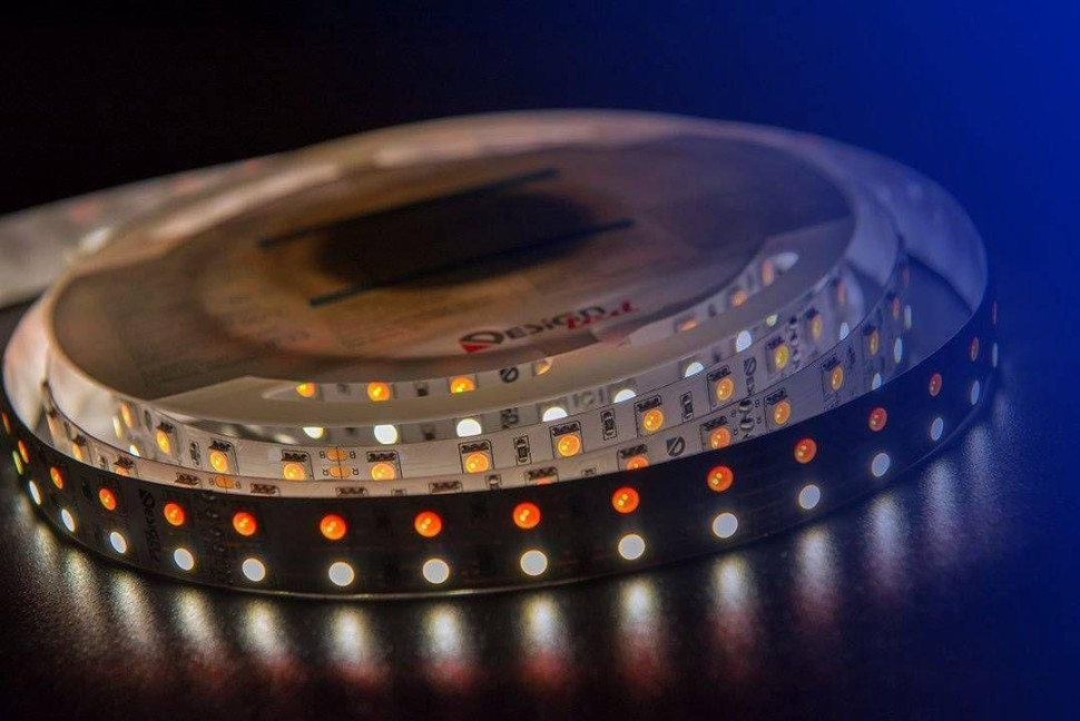 Светодиодная влагозащищенная лента DesignLed 28,8W/m 120LED/m 5050SMD разноцветный/нейтральный белый 5M 001205 в строительном магазине