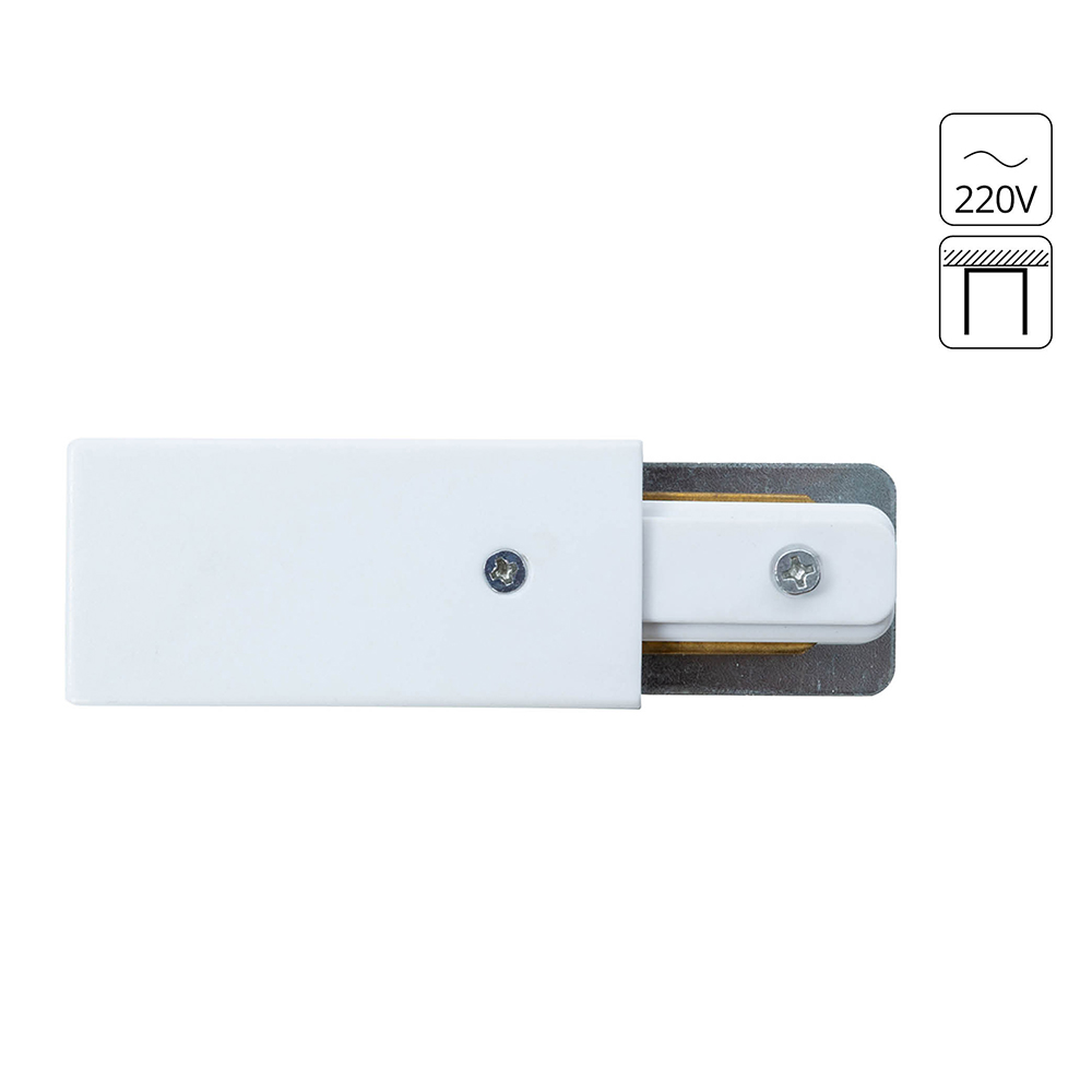 Коннектор-токопровод для шинопровода Arte Lamp TRACK ACCESSORIES A160233 в строительном магазине