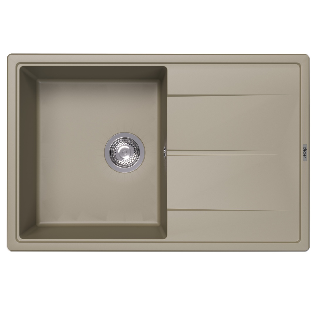 Кухонная мойка ABBER Quarz AQ2904S песочный в строительном магазине