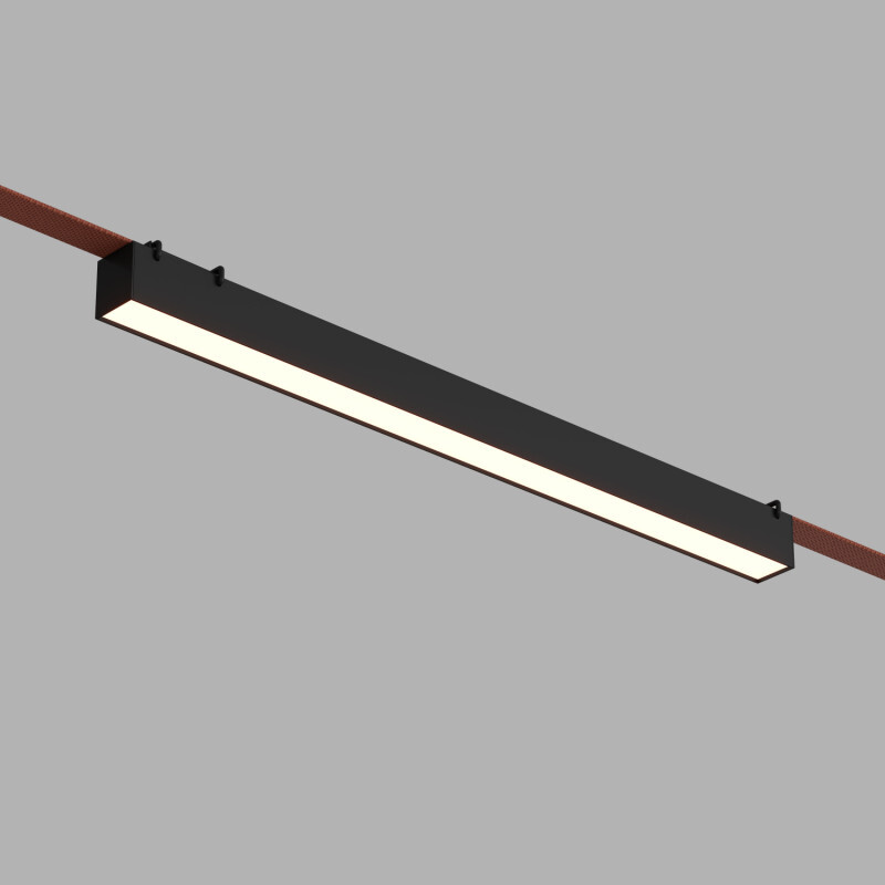 DK5576-BK Cветильник для трека-ремня Belty, серия Linear, со светодиодом, L642*W40*H45мм, 48V DC, 24W, RA90, 120°, 4000K, IP20, черный, алюминий в строительном магазине
