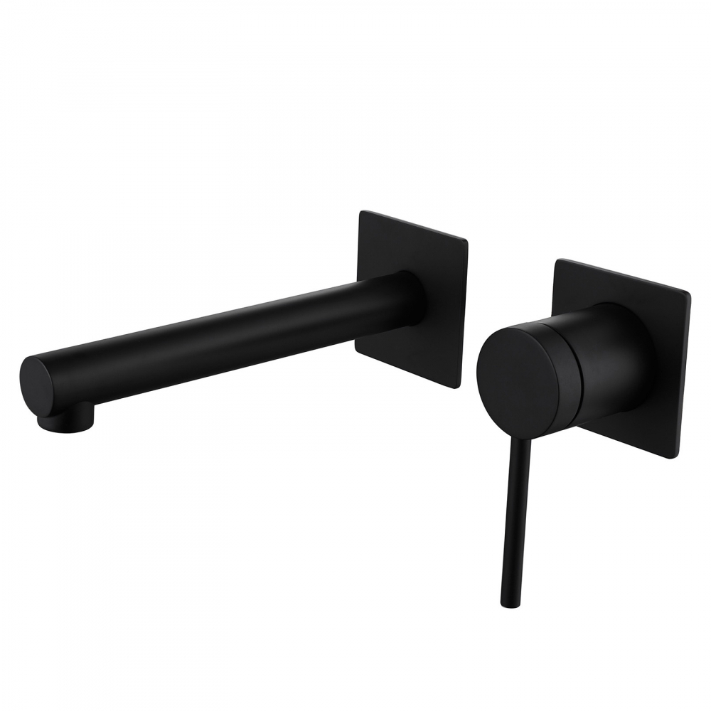 Смеситель ABBER Emotion AF8812B для раковины скрытого монтажа, черный матовый в строительном магазине