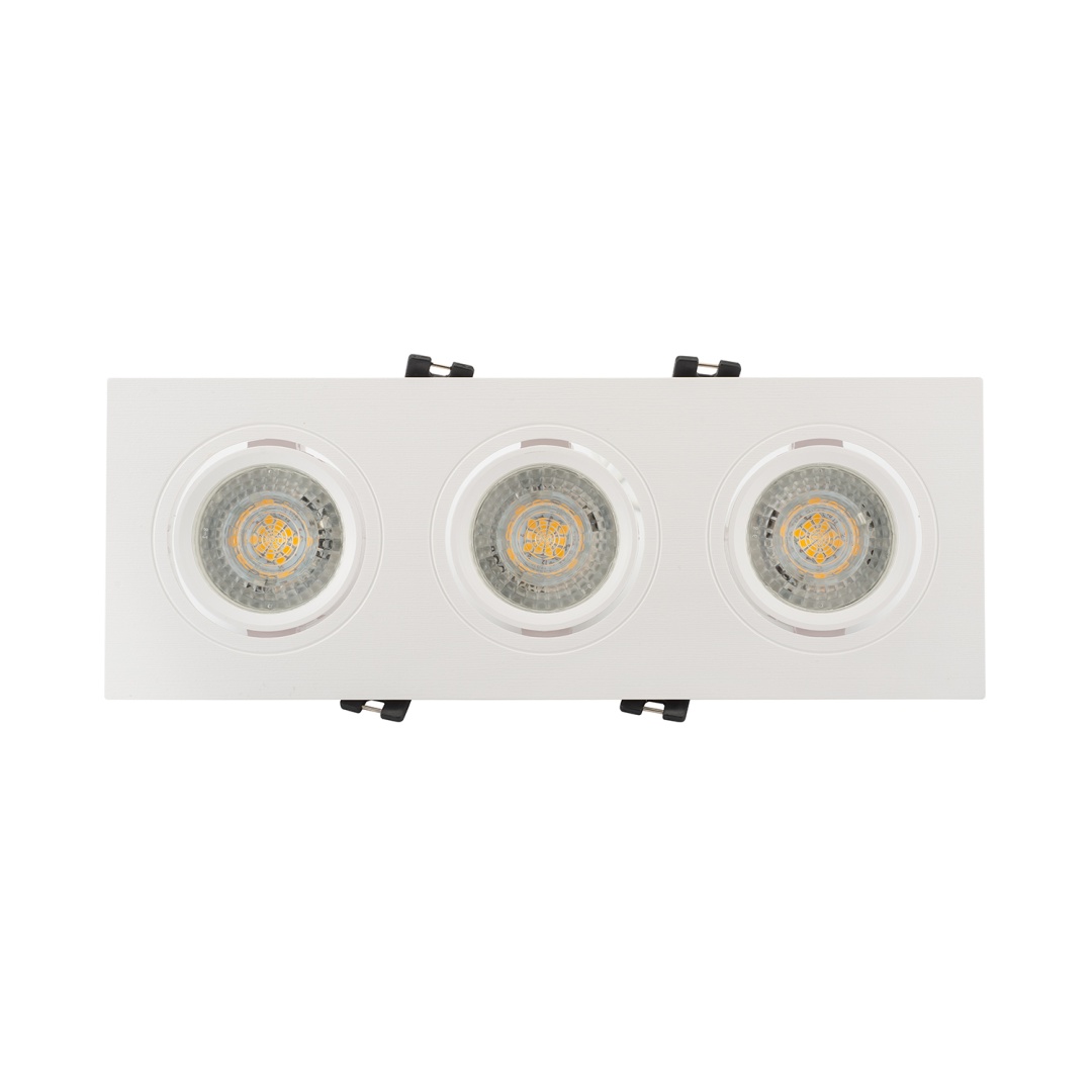DK3023-WH Встраиваемый светильник, IP 20, 10 Вт, GU5.3, LED, белый, пластик в строительном магазине