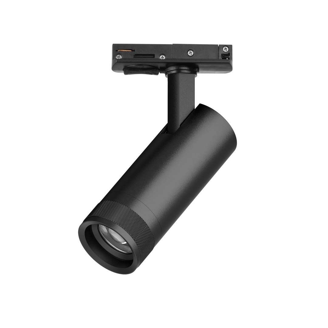 C4127SS Светильник CANNO PRO д/треков BARRA LED 12W 840LM 20-55G ЧЕРНЫЙ 2700-4200-6000К IP20 с тонким адаптером (304127 + 592007-SS) в строительном магазине