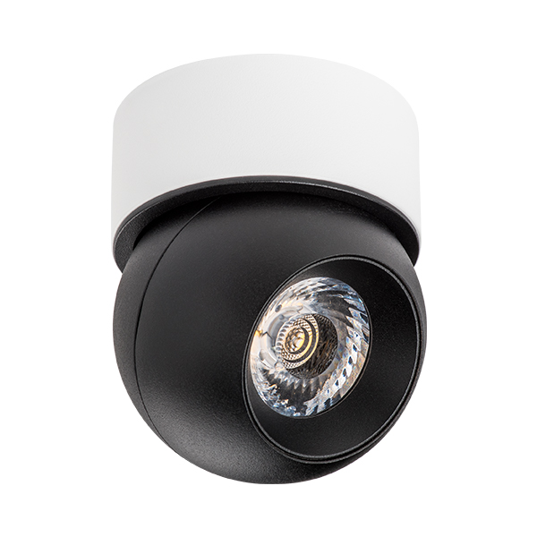 i07206 Светильник INTERO LED 9W 850LM 24G ЧЕРНЫЙ/БЕЛЫЙ 3000K (217072+521706) в строительном магазине