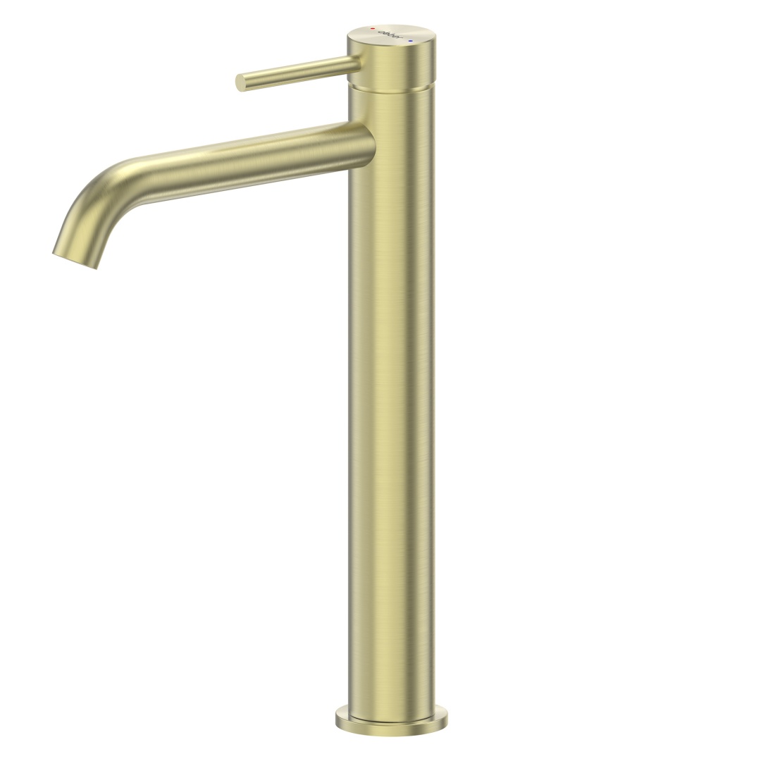 Смеситель ABBER Wasser Kreis 316 AF8111BG-L для накладной раковины, золото брашированное в строительном магазине
