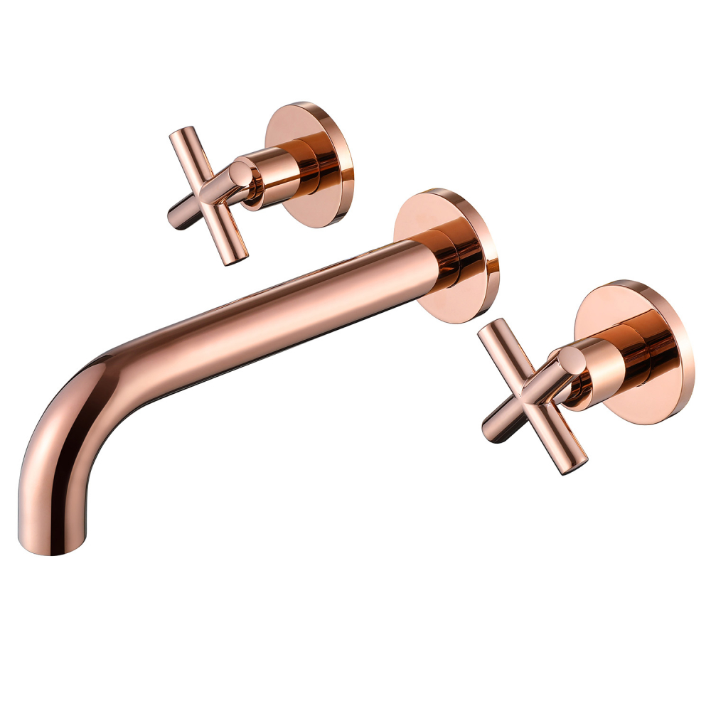 Смеситель ABBER Wasser Kreis AF81121RG для раковины скрытого монтажа, розовое золото в строительном магазине