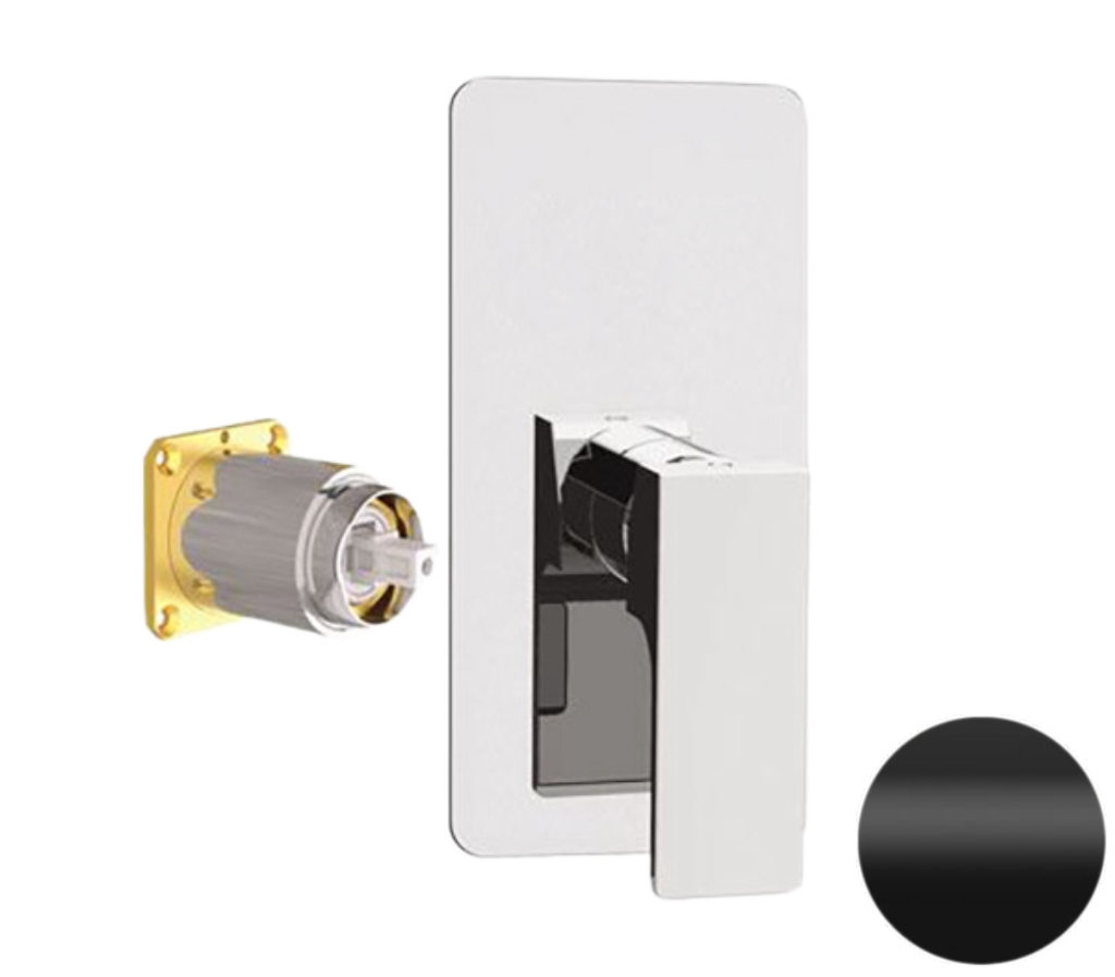 Смеситель для душа Remer Absolute AU30KBNO, чёрный матовый в строительном магазине