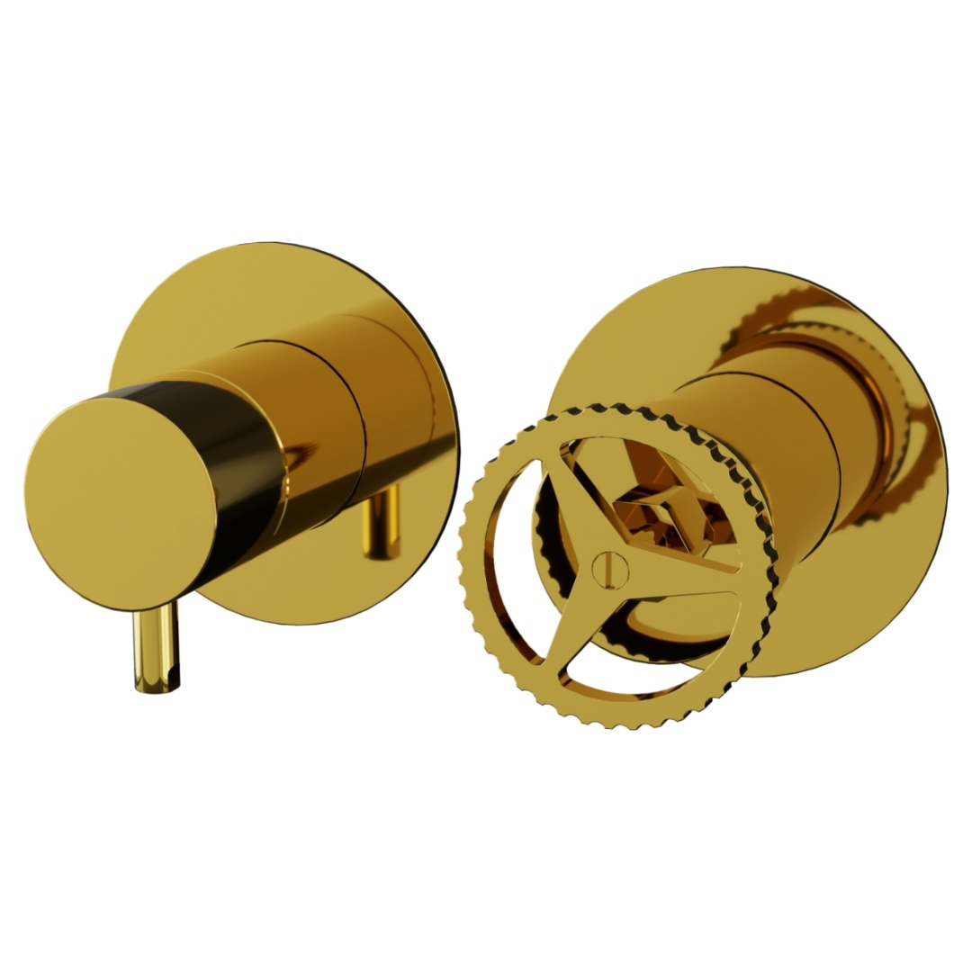 Смеситель для душа Remer Chrono CH92ZPDO, золото глянцевое в строительном магазине