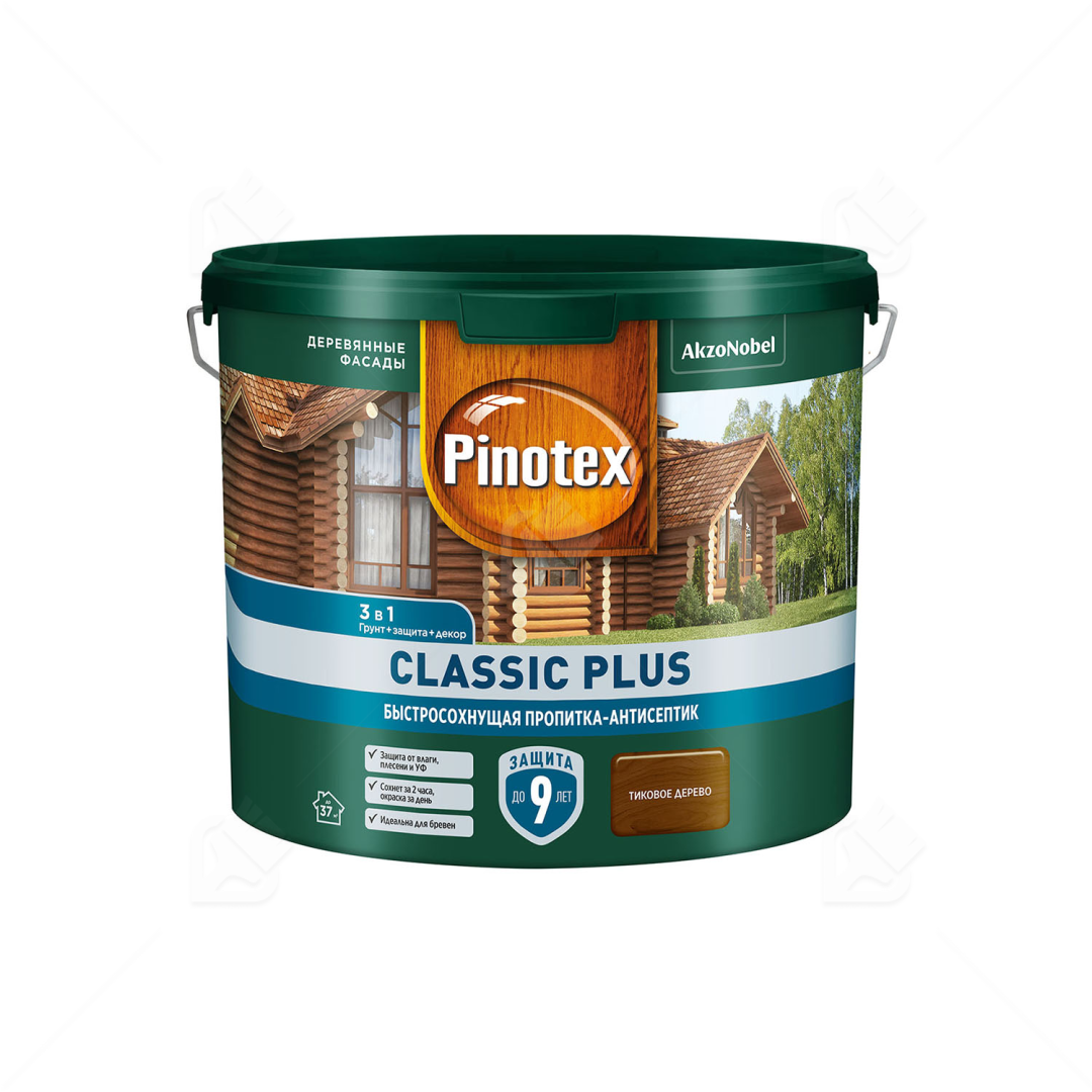 Пропитка Pinotex Classic Plus 3в1 тиковое дерево 2,5 л.
