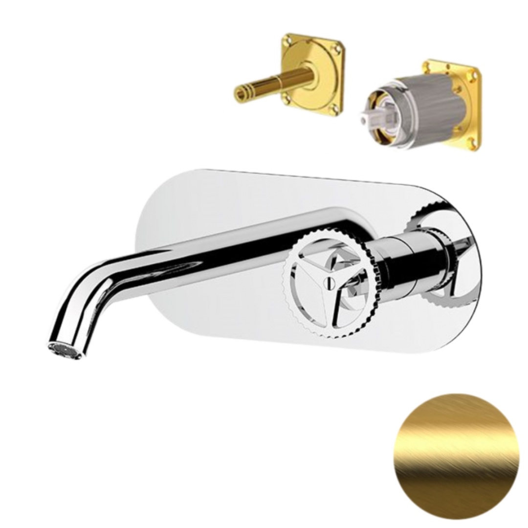 Смеситель для раковины Remer Chrono CH15KBBG, золото брашированное в строительном магазине