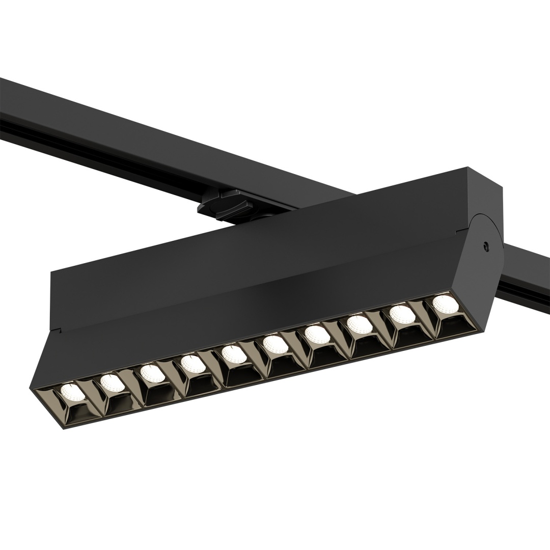 DK6636-BK Поворотный однофазный трековый светильник EDDER со светодиодом L271mm 220V 20W 30° 3000K IP20 черный алюминий в строительном магазине
