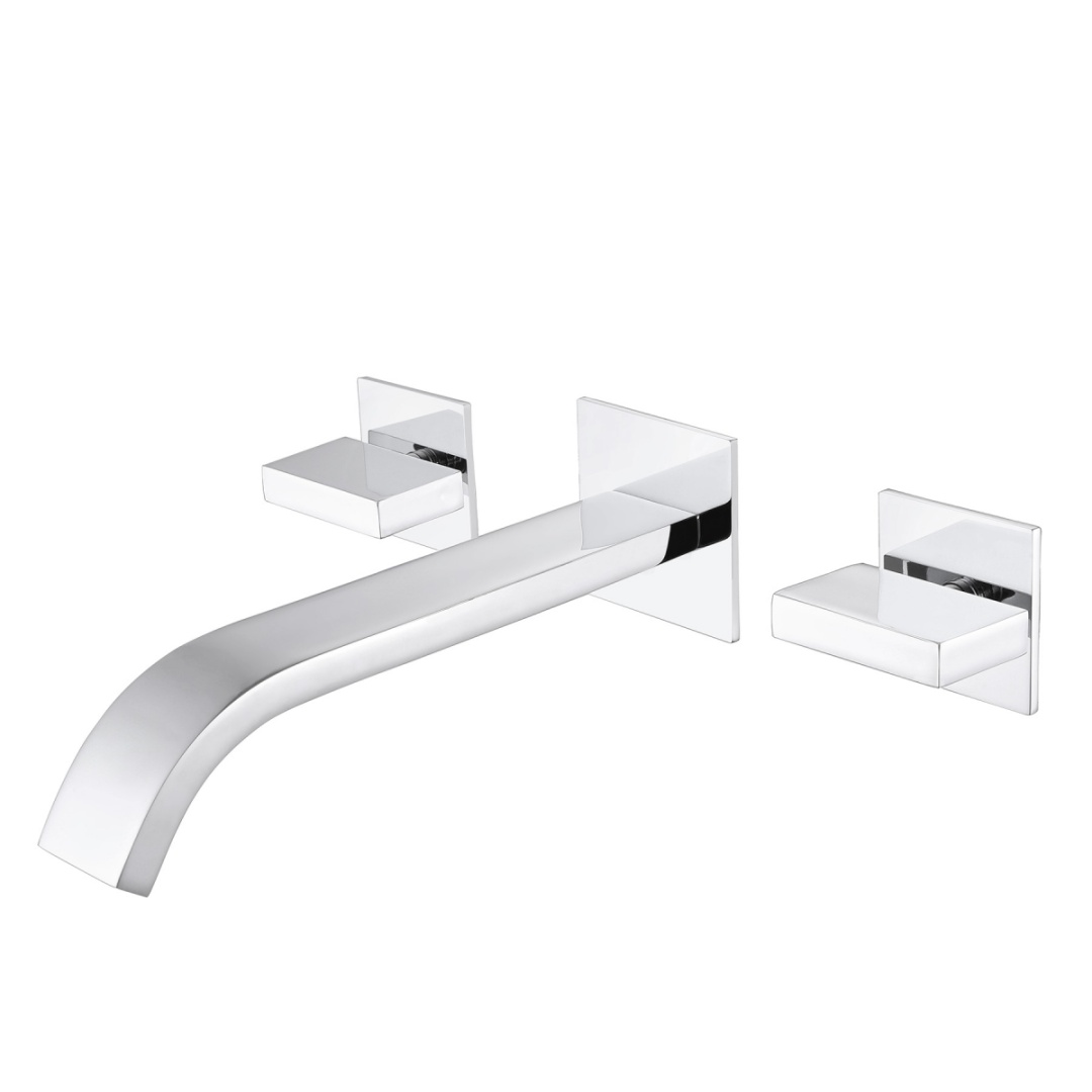 Смеситель ABBER Wasserfall AF8612 для раковины скрытого монтажа, хром в строительном магазине