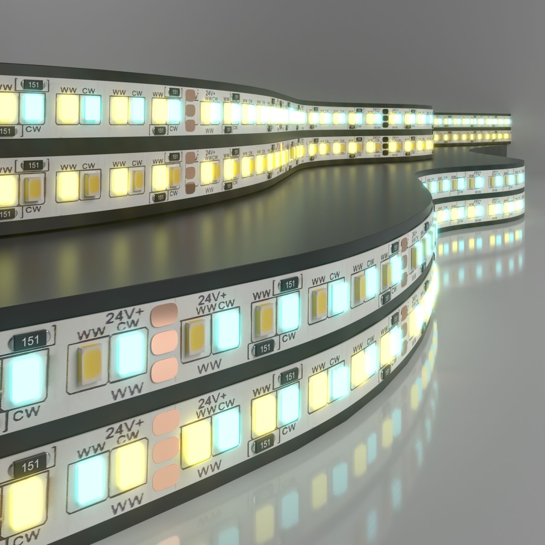Лента светодиодная 24 В 16 Вт/м 240 Led/м 2835+2835 IP20, MIX теплый белый 3300K/холодный белый 6500K, 5 м Лента светодиодная 24V 16W 240Led 2835+2835 IP20 MIX теплый белый/холодный белый, 5м в строительном магазине