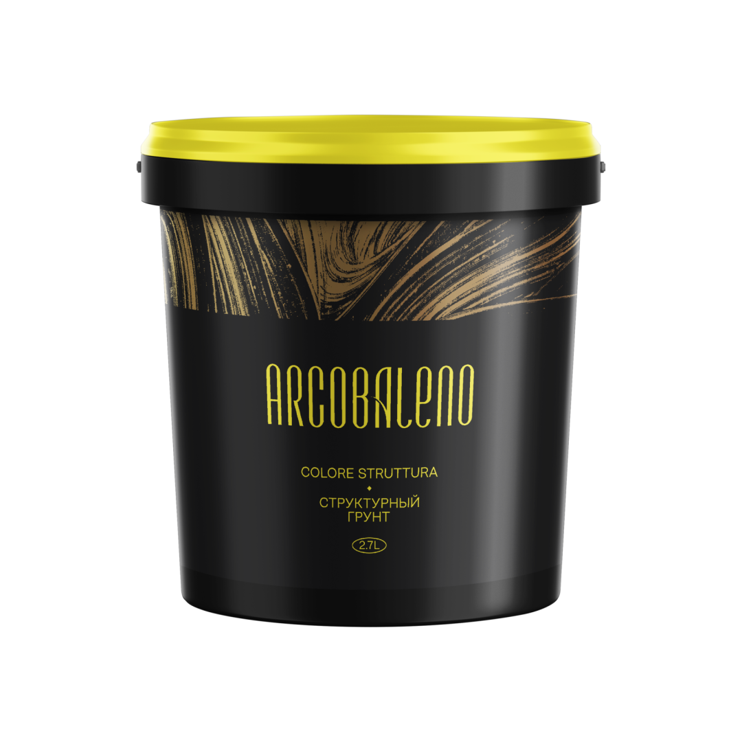 Грунт-краска Arcobaleno Colore Struttura матовая 9л