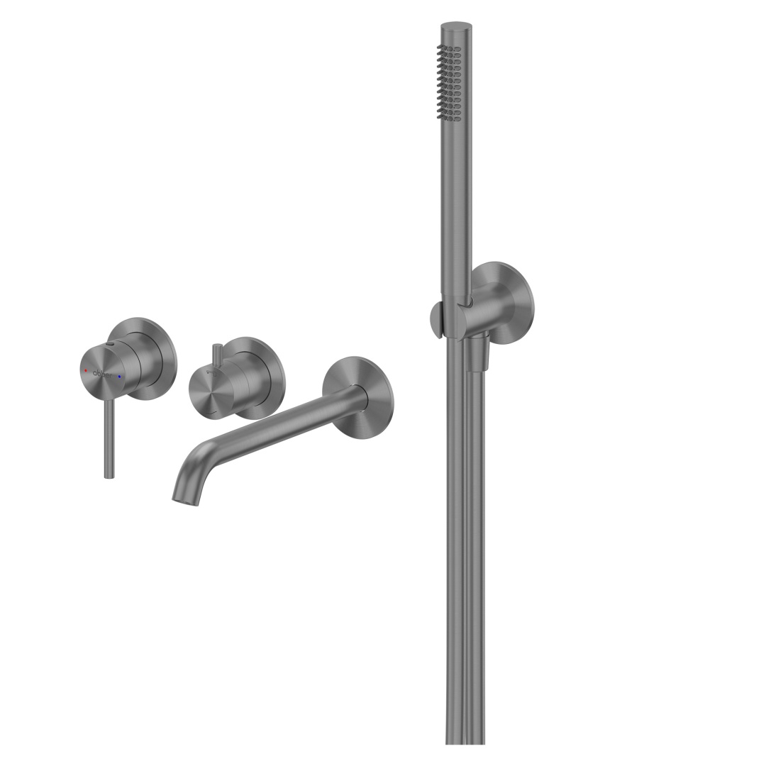 Смеситель ABBER Wasser Kreis 316 AF8130BGG для ванны скрытого монтажа, оружейная сталь брашированная в строительном магазине