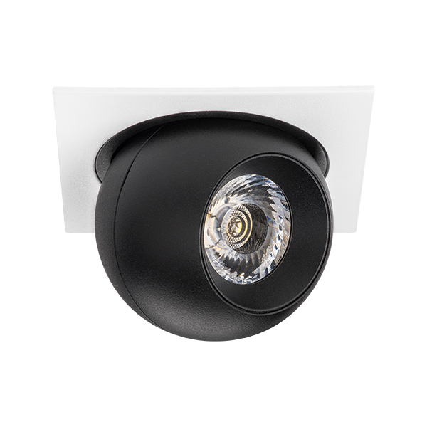 i51674 Светильник INTERO LED 9W 850LM 24G БЕЛЫЙ/ЧЕРНЫЙ 4000K (217516+217074) в строительном магазине