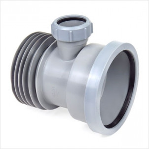 Муфта соединительная с раструбом 110мм и с отводом 40мм McALPINE DC1D-GR в строительном магазине