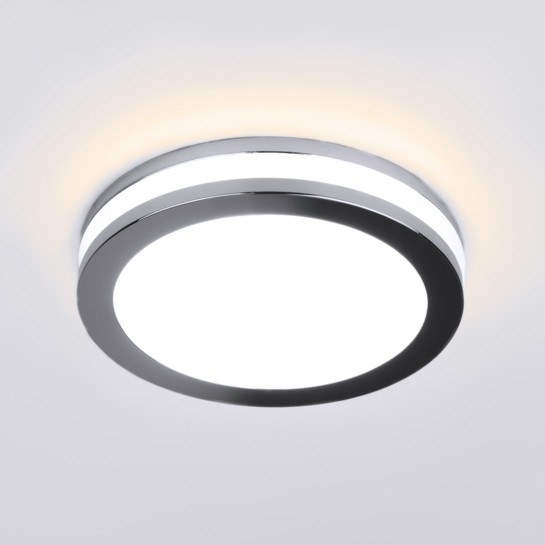 Встраиваемый точечный светильник хром DSKR80 5W 4200K в строительном магазине