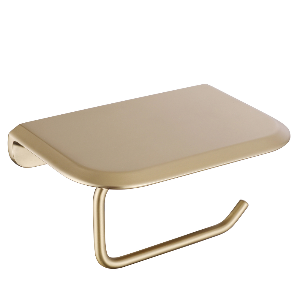 Бумагодержатель с полкой для телефона ABBER Nord AA1530G золото матовое в строительном магазине