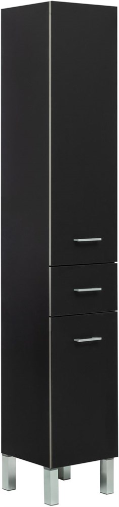 Шкаф-пенал Aquanet Верона черный 00272431 в строительном магазине