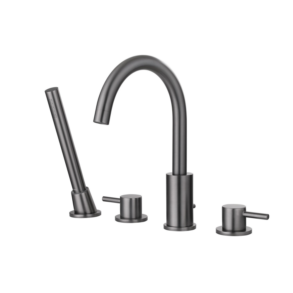 Смеситель ABBER Wasser Kreis AF8113NG на борт ванны, никель в строительном магазине