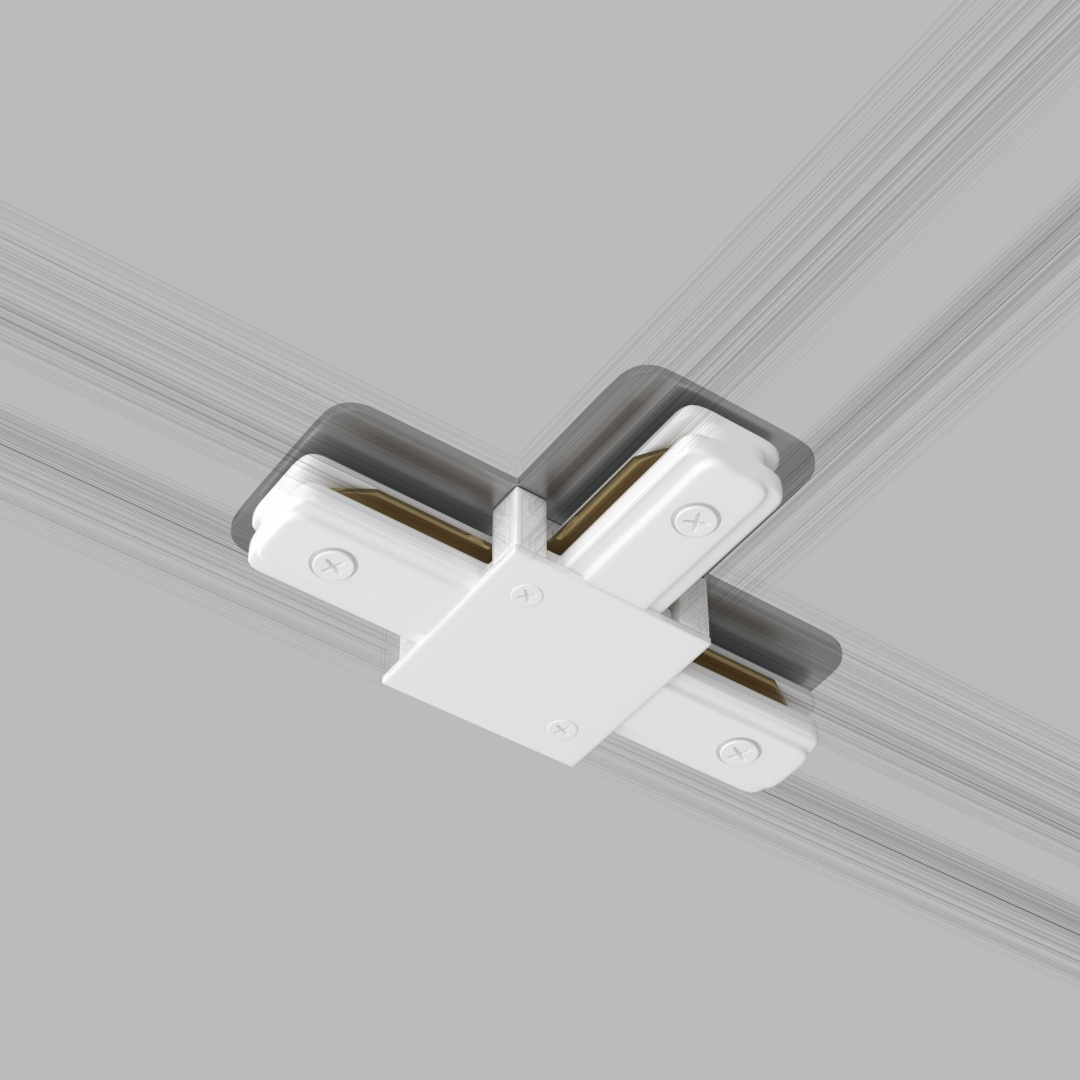 Коннектор Т-образный для однофазного шинопровода белый TRC-1-1-T-WH в строительном магазине