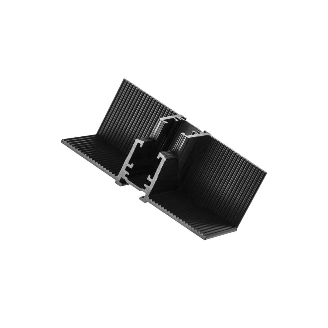 506357 Соединитель L-образный вертикальный LINEA ЧЕРНЫЙ в строительном магазине