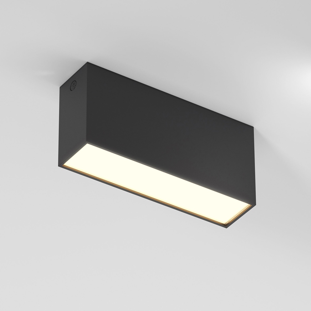 Светильник потолочный светодиодный 10W 3000K черный Block 25109/LED в строительном магазине