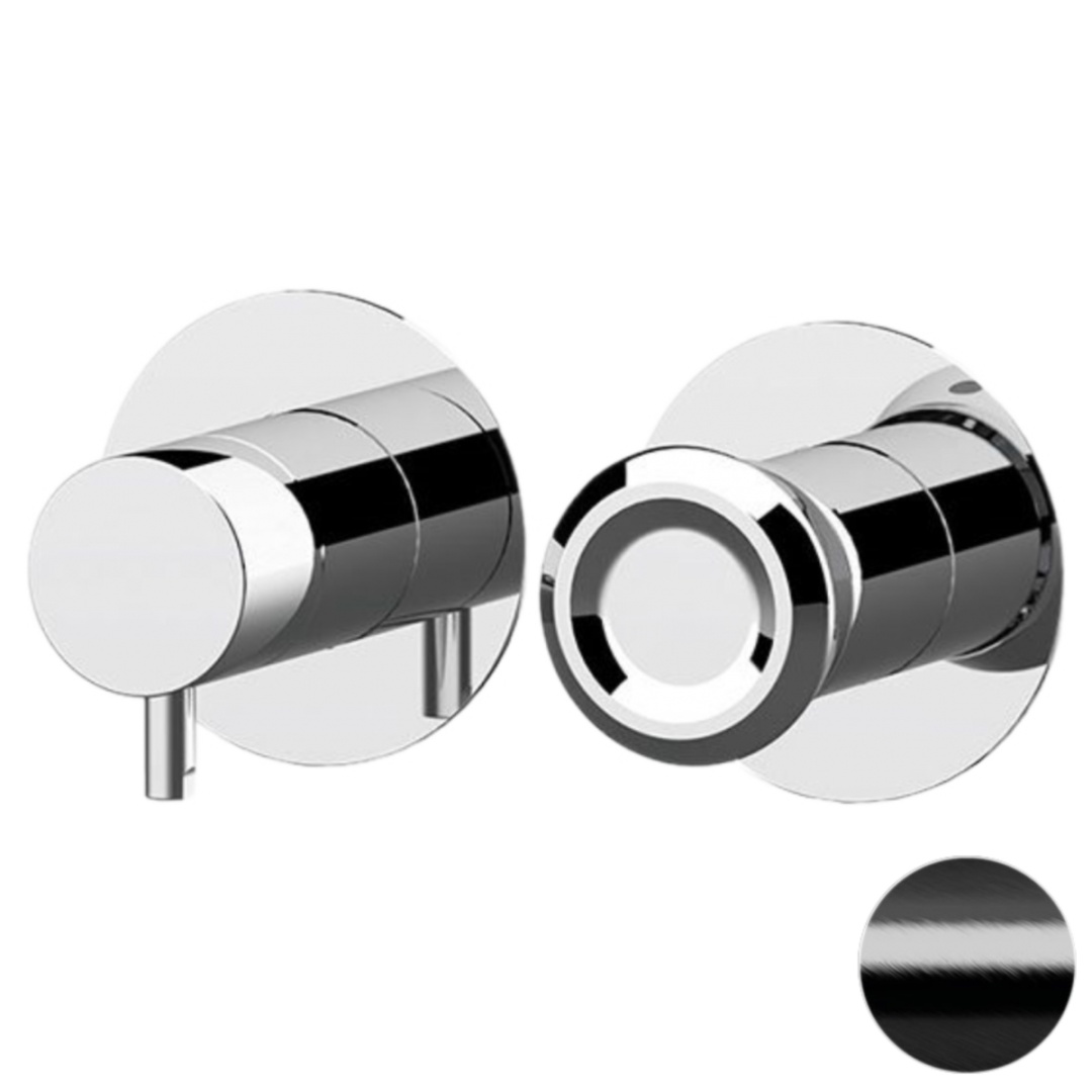 Смеситель для душа Remer Element ET92ZPCFP, черный брашированный хром в строительном магазине