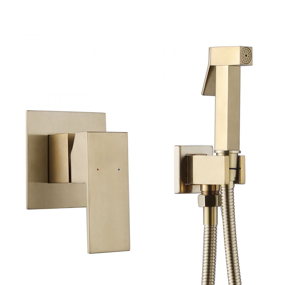 Гигиенический душ ABBER Daheim AF8225G золото матовое в строительном магазине