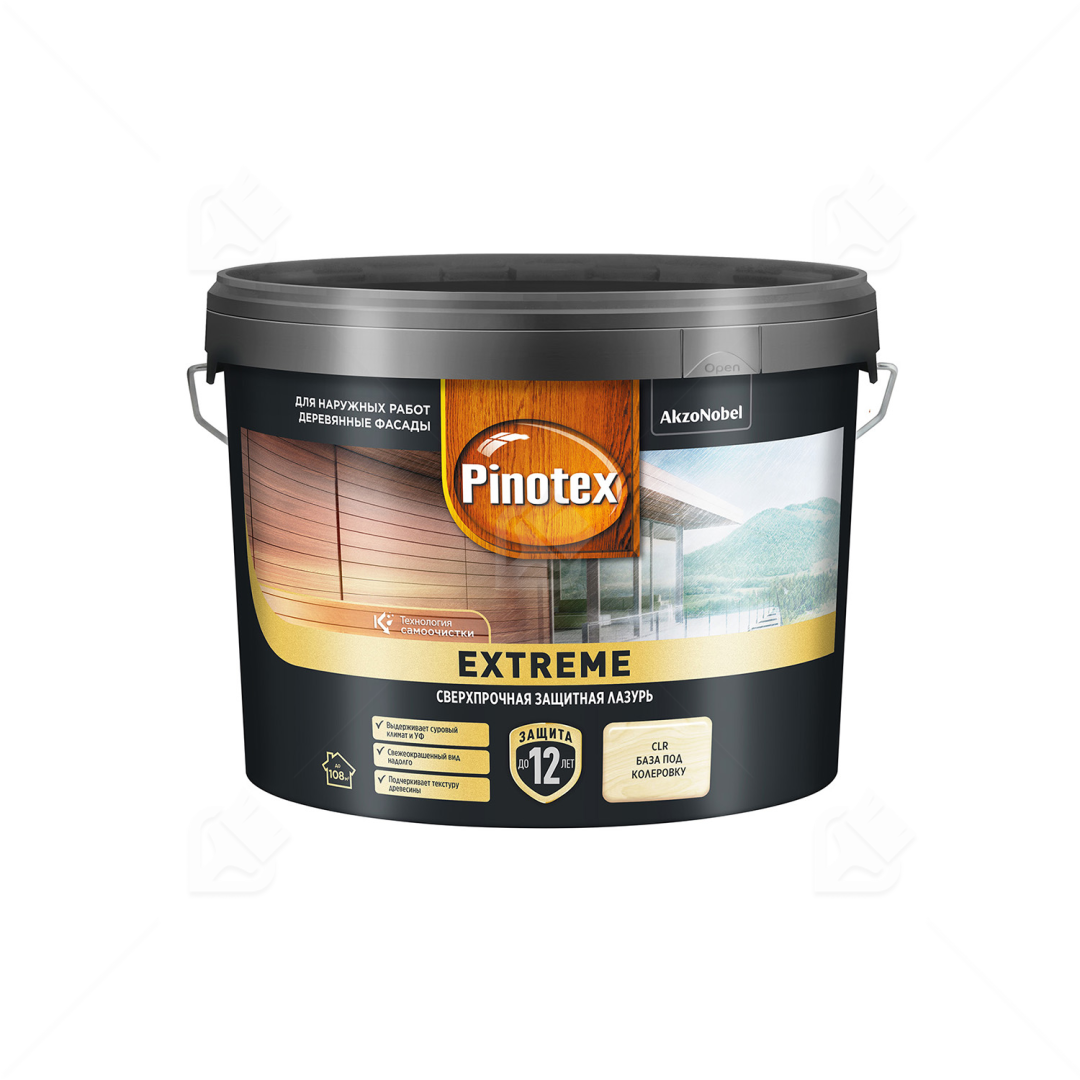 Пропитка Pinotex Extreme база BC для защиты дерева 9л