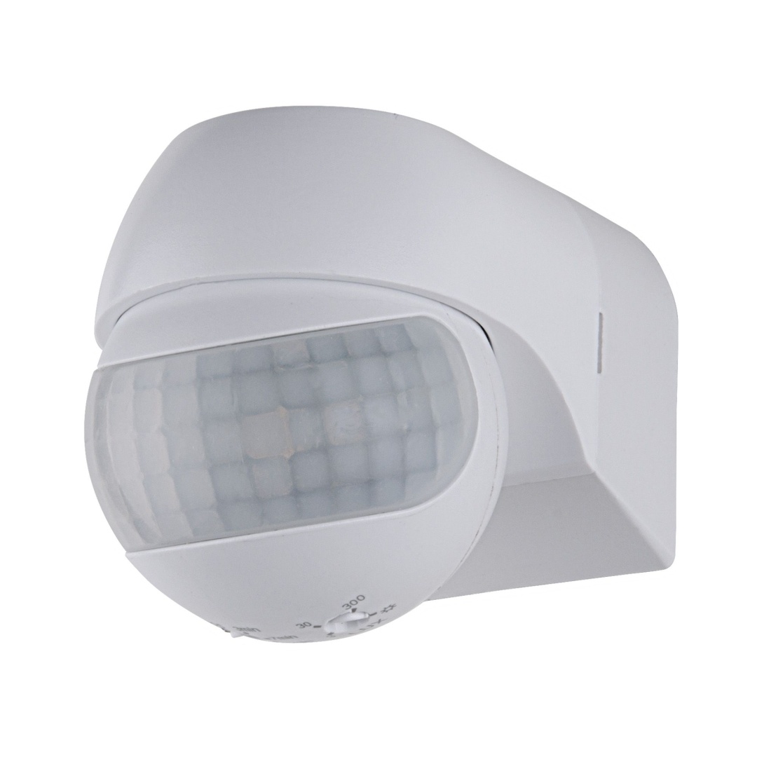 Инфракрасный датчик движения 12м 800W 180° IP44 белый SNS-M-10 белый в строительном магазине