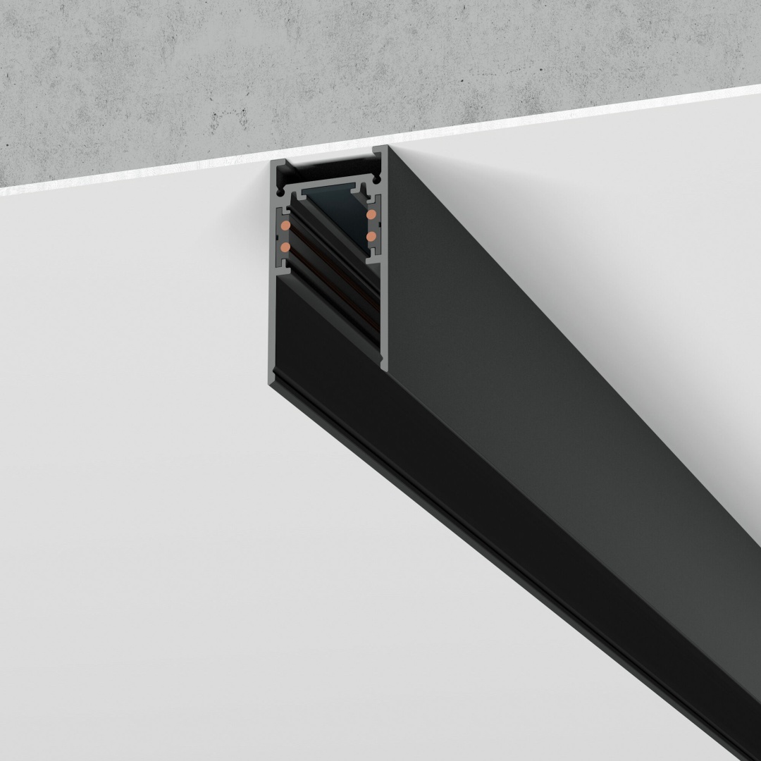 Шинопровод накладной черный 2 м Slim Magnetic 85084/00 в строительном магазине