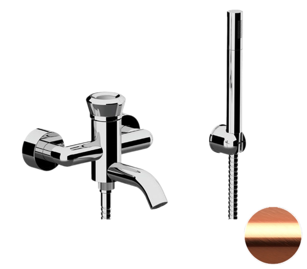 Смеситель для ванны Remer Element ET02RP, медь брашированная в строительном магазине