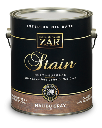 Морилка по дереву Zar (Зар) Wood Stain Oil Base на масляной основе 170 Шелковисто серый 0,236л