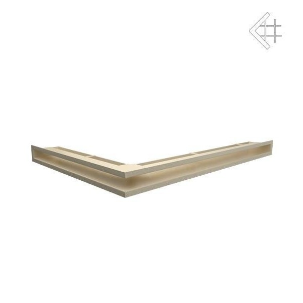 Вентиляционная решетка Люфт угловая правая бежевая 60 в строительном магазине