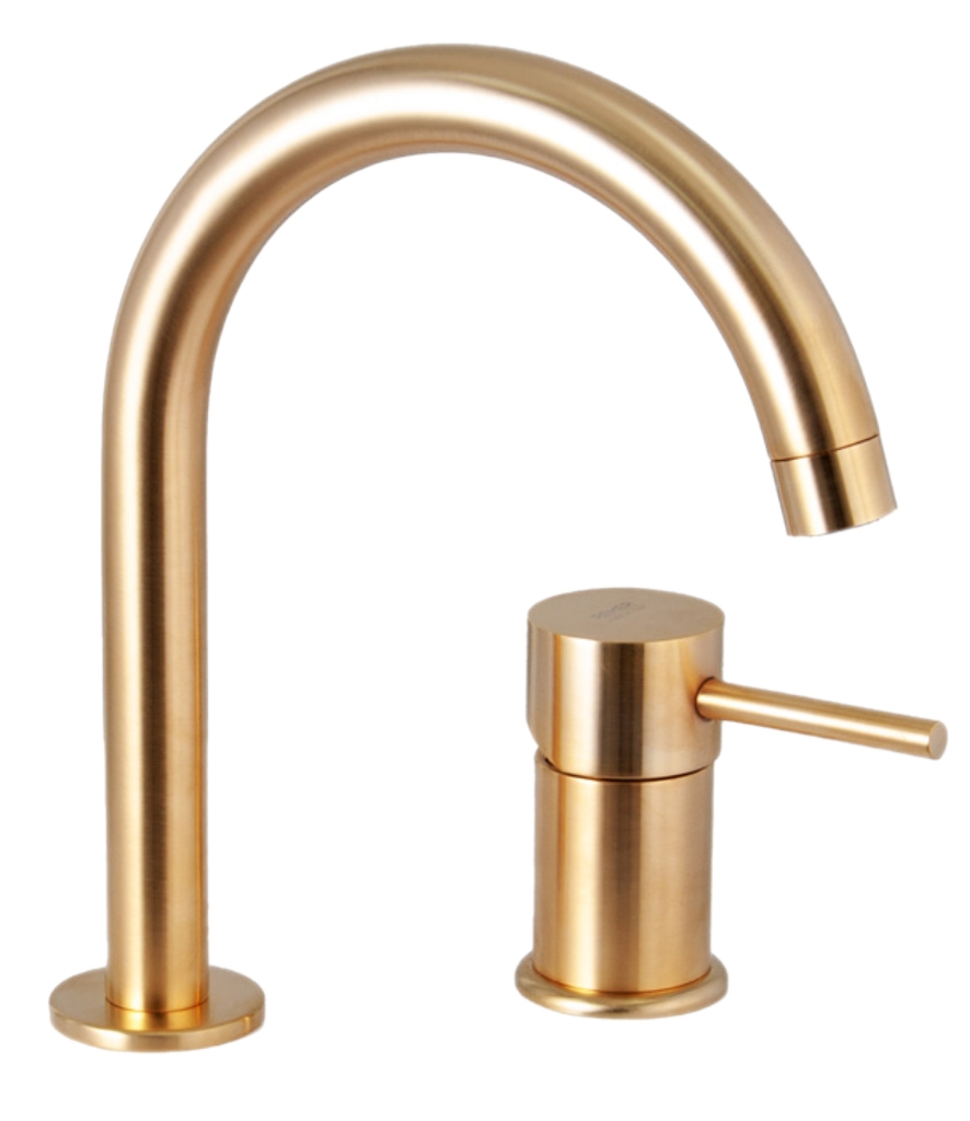 Смеситель для раковины Remer X Style X57BG, золото брашированное в строительном магазине