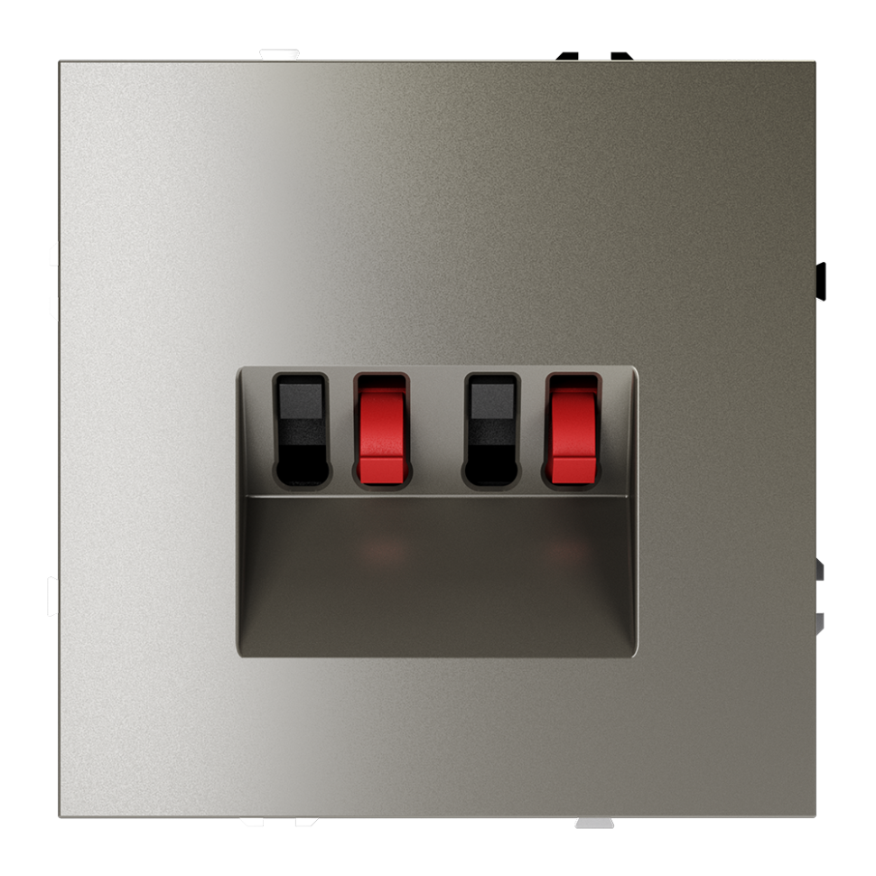 Розетка акустическая встраиваемая VOLTUM S70 4-местная, (шелк) в строительном магазине