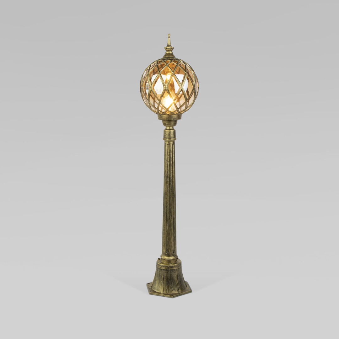 Ландшафтный светильник уличный на столбе Sirius F черное золото IP44 Sirius F черное золото в строительном магазине