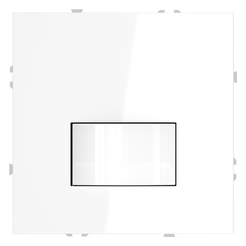 Датчик движения встраиваемый VOLTUM S70, (белый глянцевый) в строительном магазине