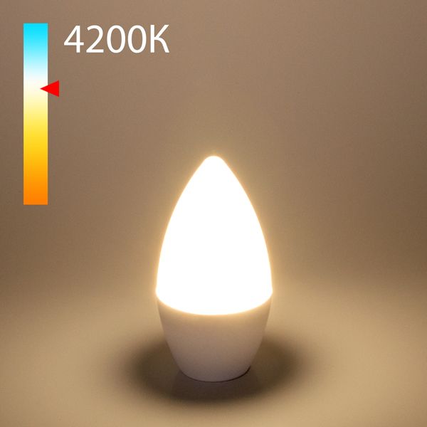 Светодиодная лампа "Свеча" C37 8W 4200K E14 BLE1403 в строительном магазине