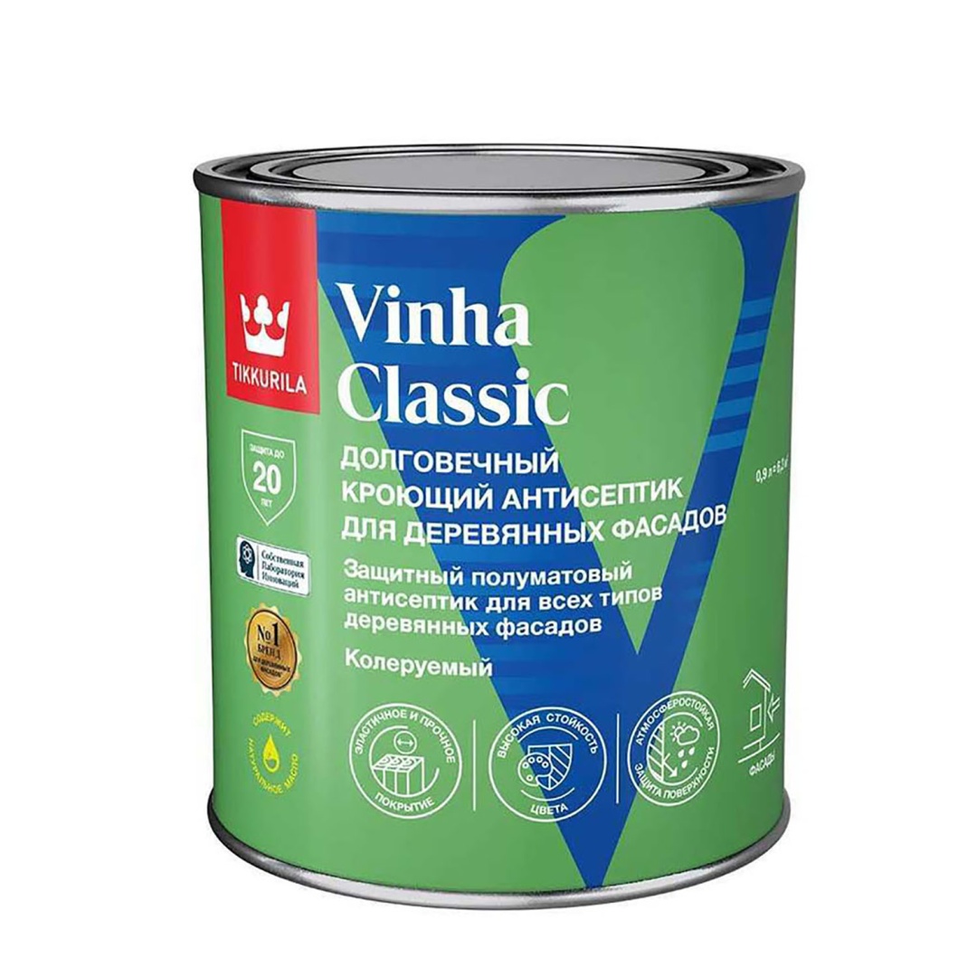 Антисептик Tikkurila Vinha Classic VVA полуматовый 0,9л