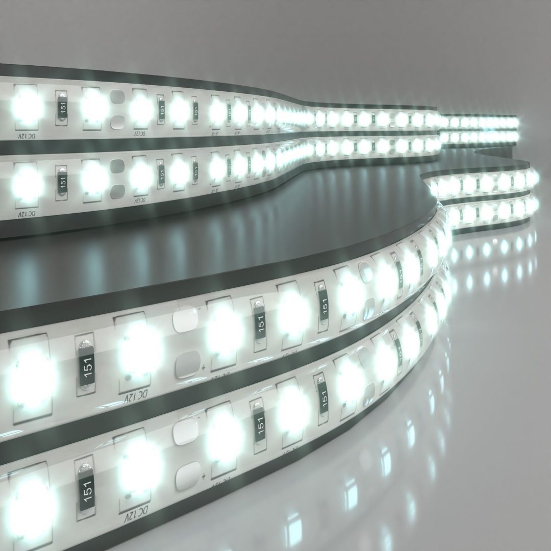 Светодиодная лента 12 В 14,4 Вт/м 60 Led/м 5050 IP65, холодный белый 6500К, 5 м Лента светодиодная 12V 14,4W 60Led 5050 IP65 холодный белый, 5м в строительном магазине