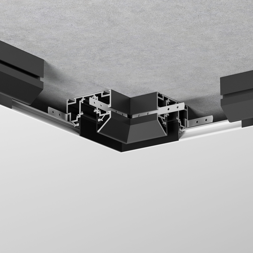 Slim Magnetic Коннектор угловой внутренний для шинопровода в натяжной потолок 85204/00 (черный) 85205/00 в строительном магазине
