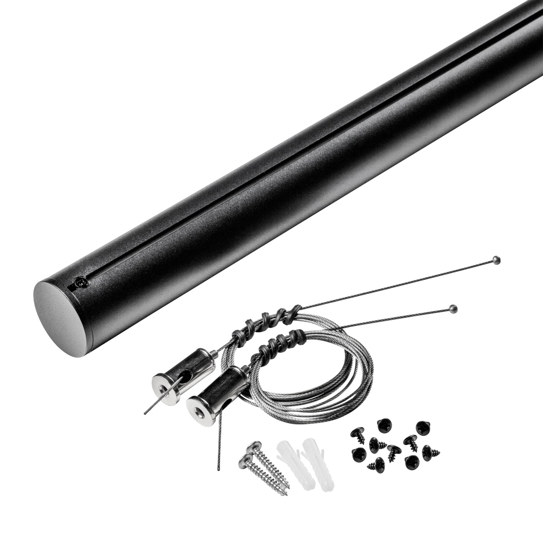 508917 Штанга крепежная 1,6м д/тканевого трека д/светильников 208ххх NOVE ЧЕРНЫЙ в строительном магазине