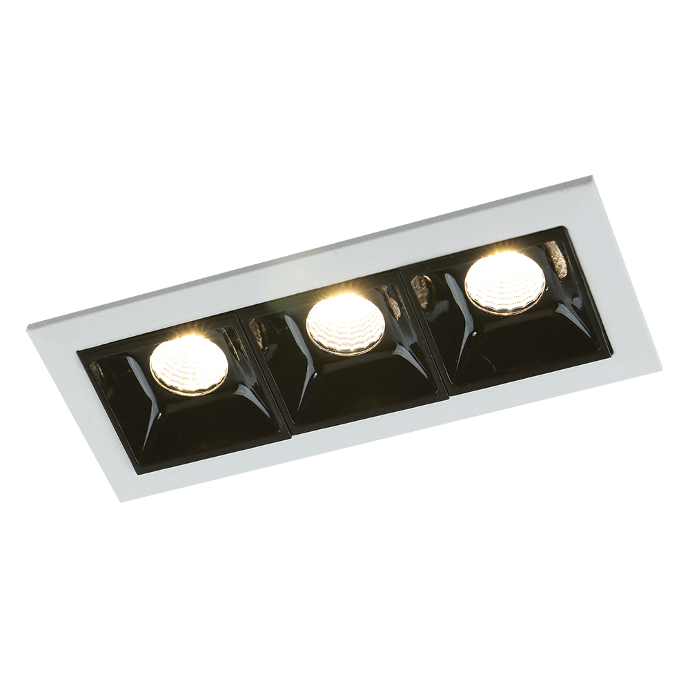Точечный встраиваемый светильник Arte Lamp GRILL A3153PL-3BK в строительном магазине