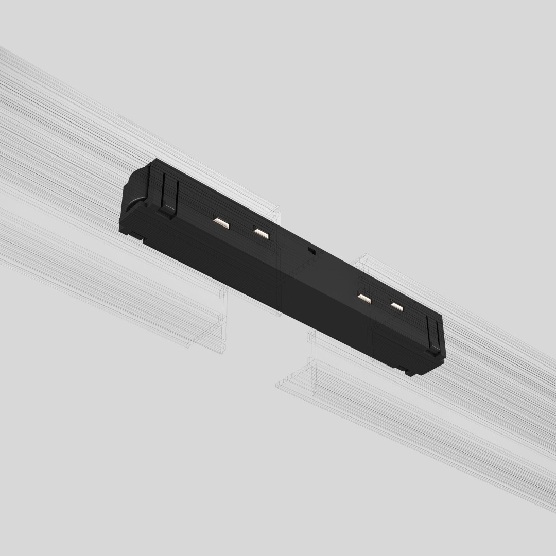 Slim Magnetic Прямой коннектор черный 95135/00 95135/00 в строительном магазине
